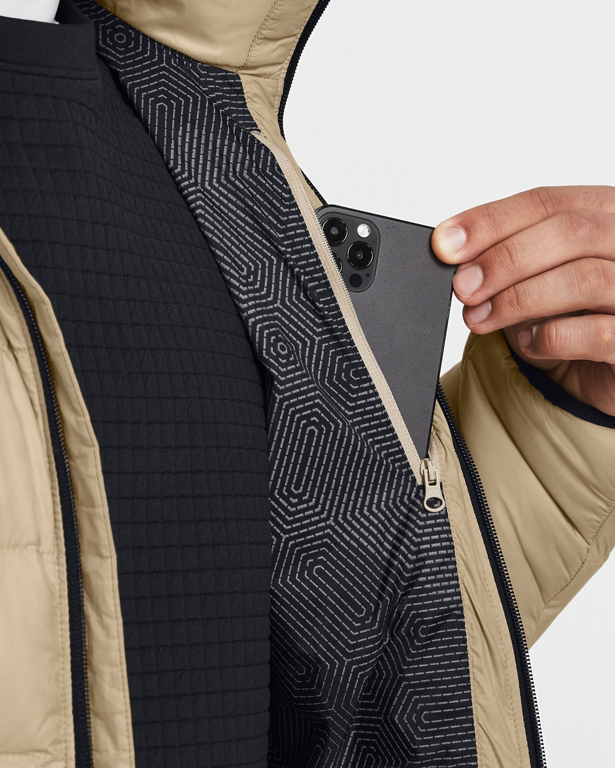 LEGEND DOWN HOODED JACKET - City Khaki / City Khaki / Black - 299