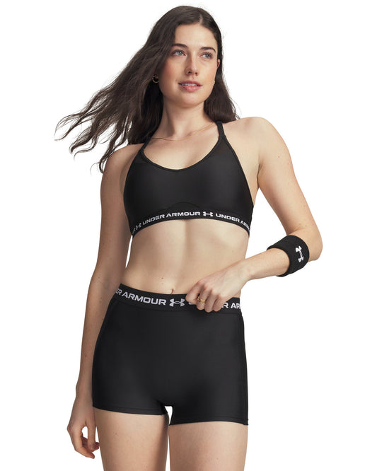 UA Crossback Low Bra - Ultimate Black / White - 008