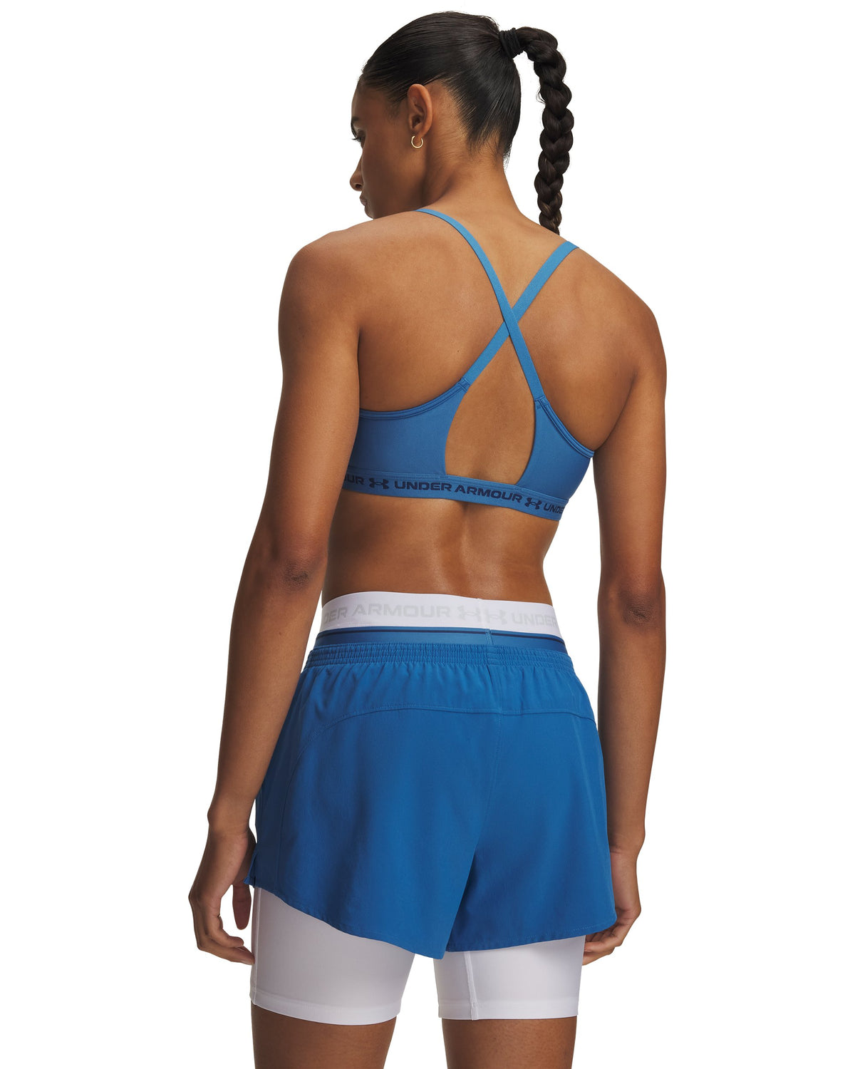 UA Crossback Low Bra - Blue / Blackout Navy - 430