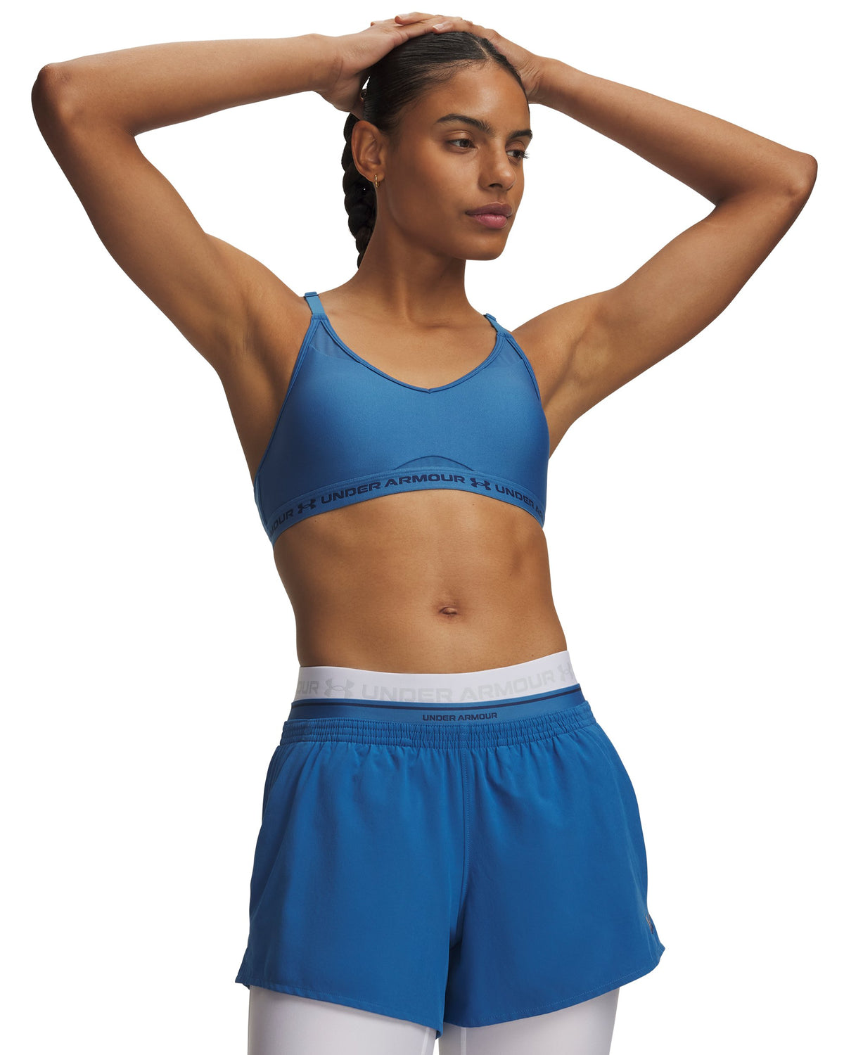 UA Crossback Low Bra - Blue / Blackout Navy - 430