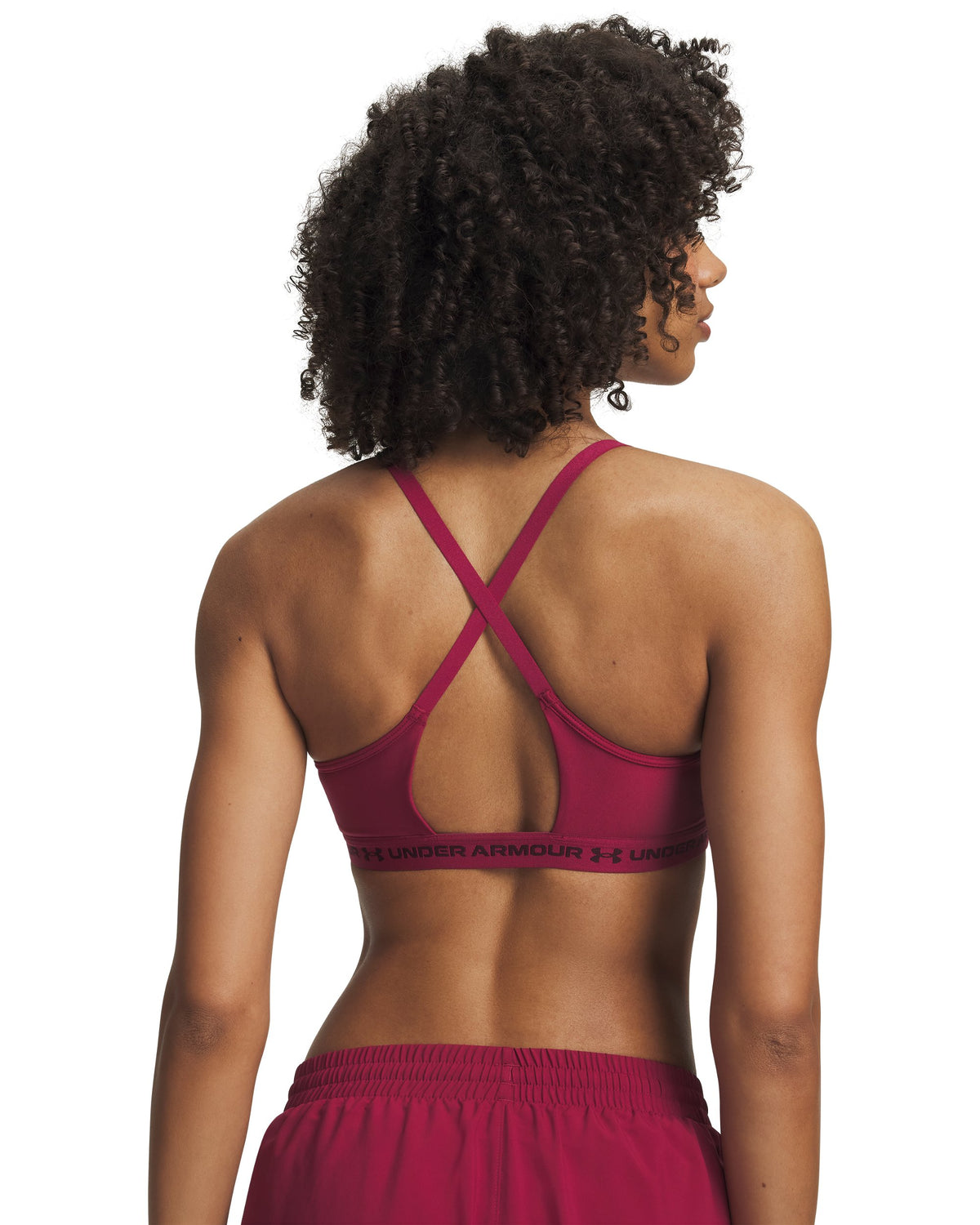 UA Crossback Low Bra - Red / Ox Blood - 622