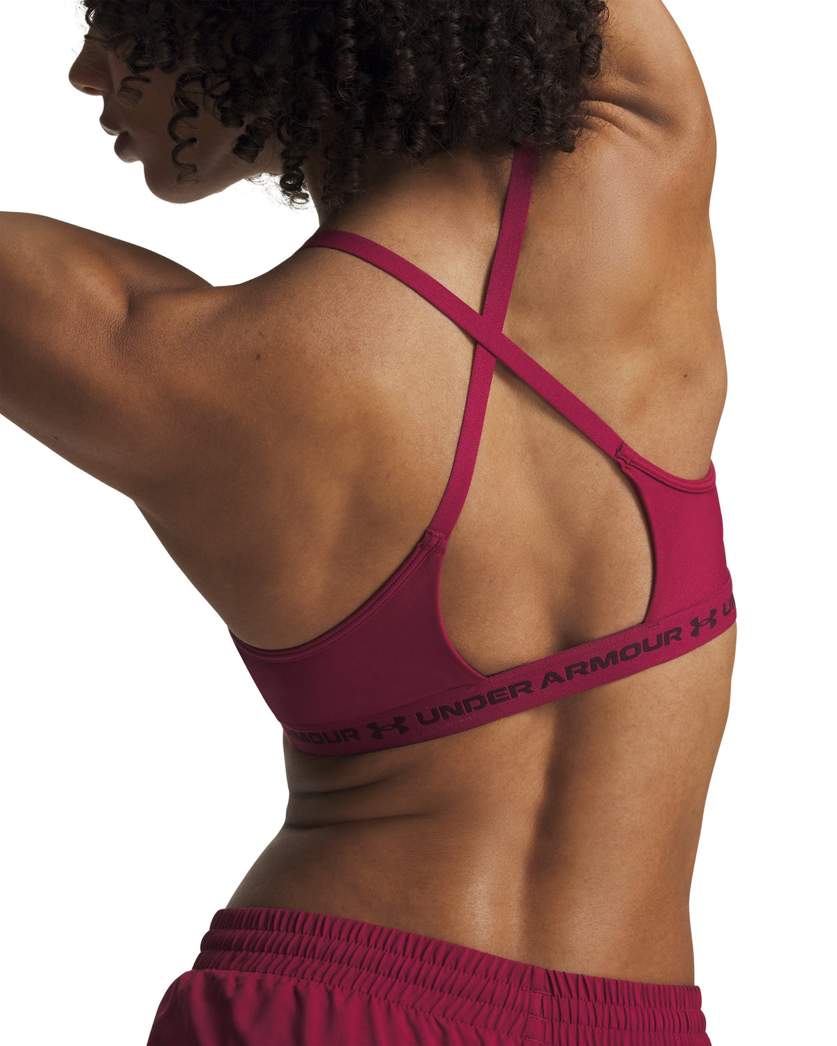 UA Crossback Low Bra - Red / Ox Blood - 622