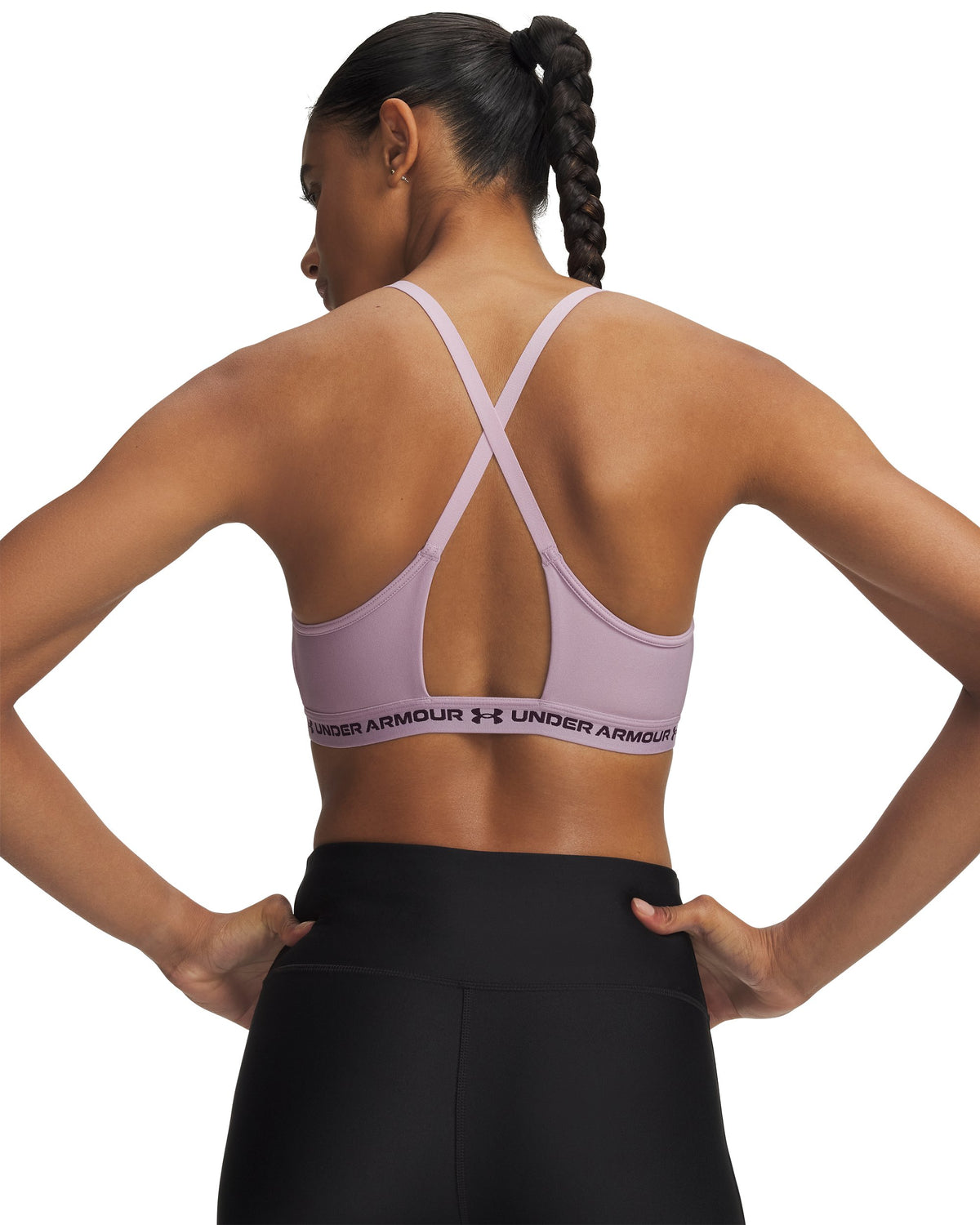 UA Crossback Low Bra - Pink / Purple Echo - 698