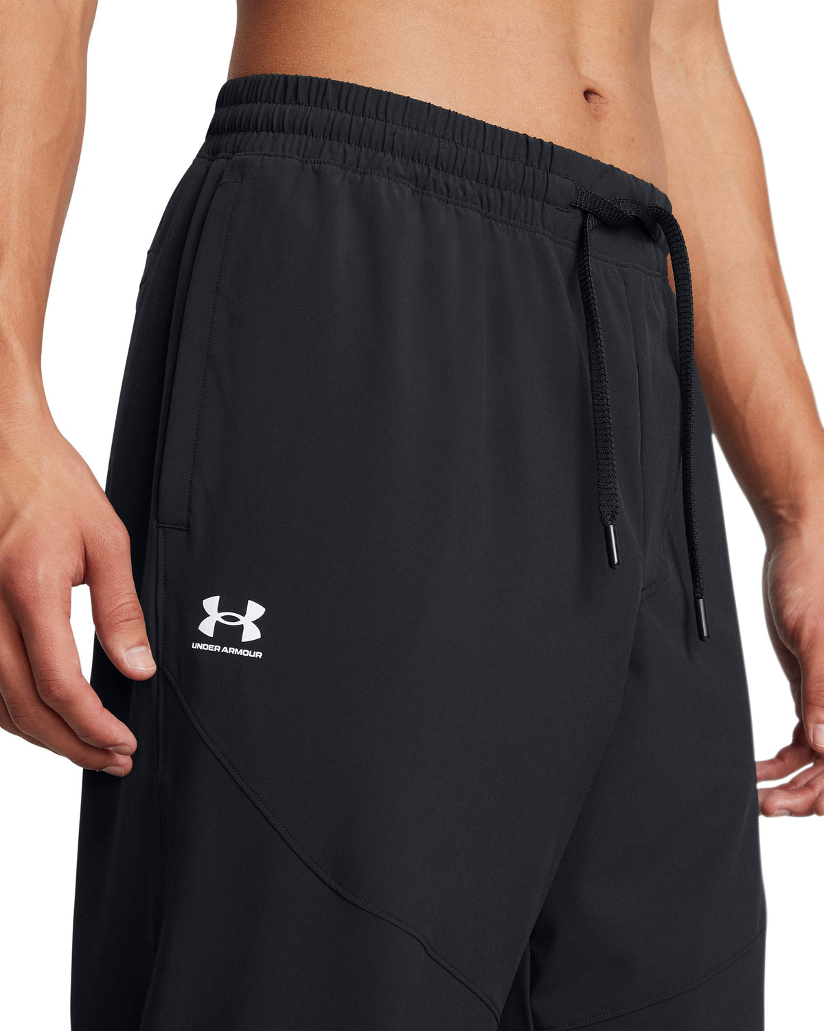 UA Vibe Woven Jogger - Black / White - 001