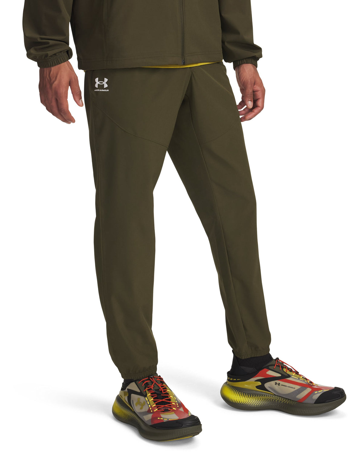 UA Vibe Woven Jogger - Expedition Green / White - 308