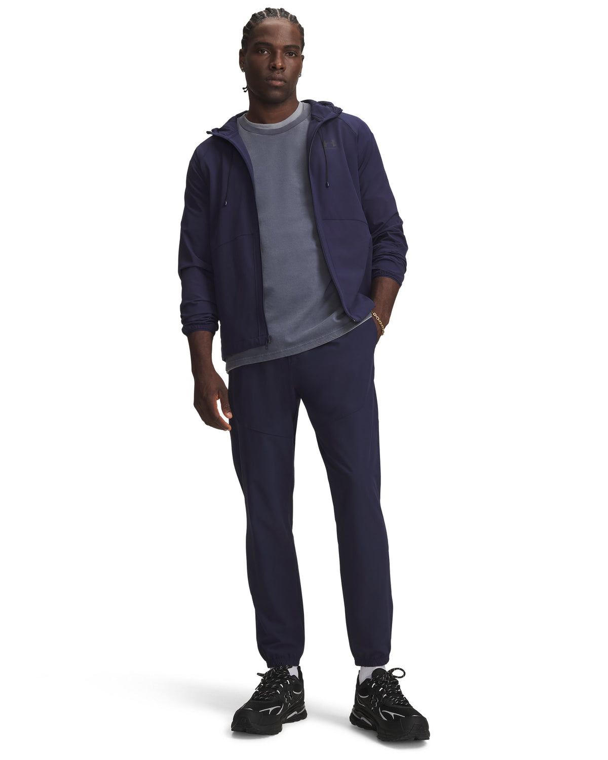 UA Vibe Woven Jogger - Blue / Black - 410