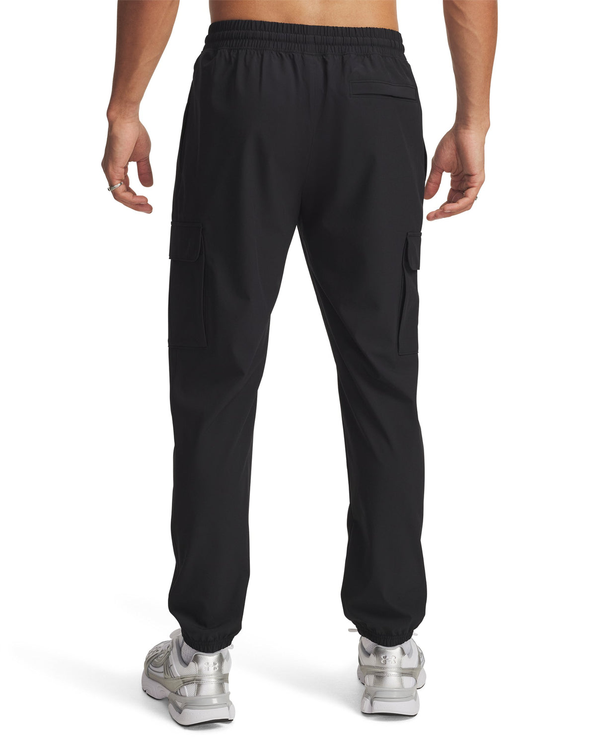UA Vibe Woven Cargo Pants - Black / White - 001