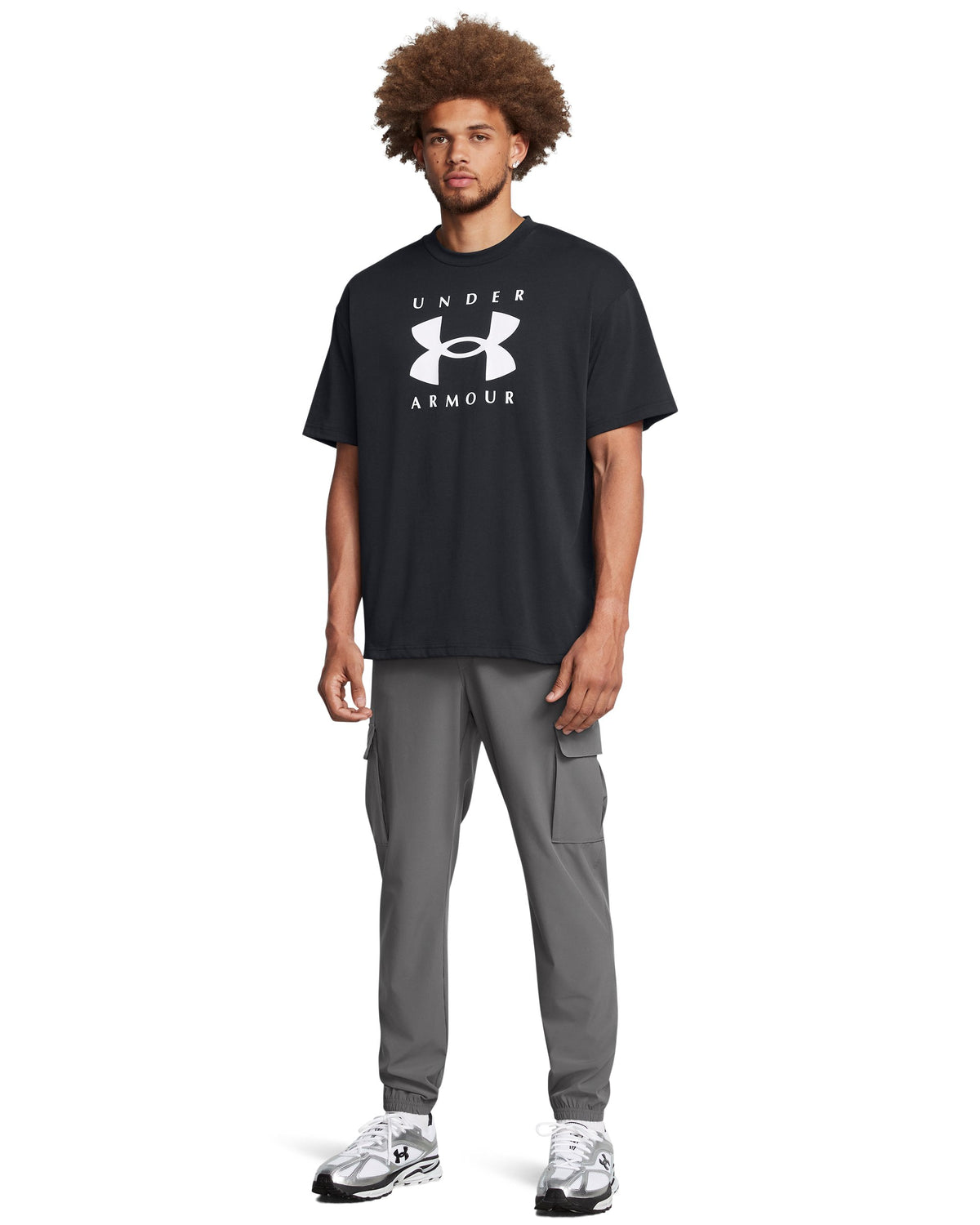 UA Vibe Woven Cargo Pants - Castlerock / Black - 025