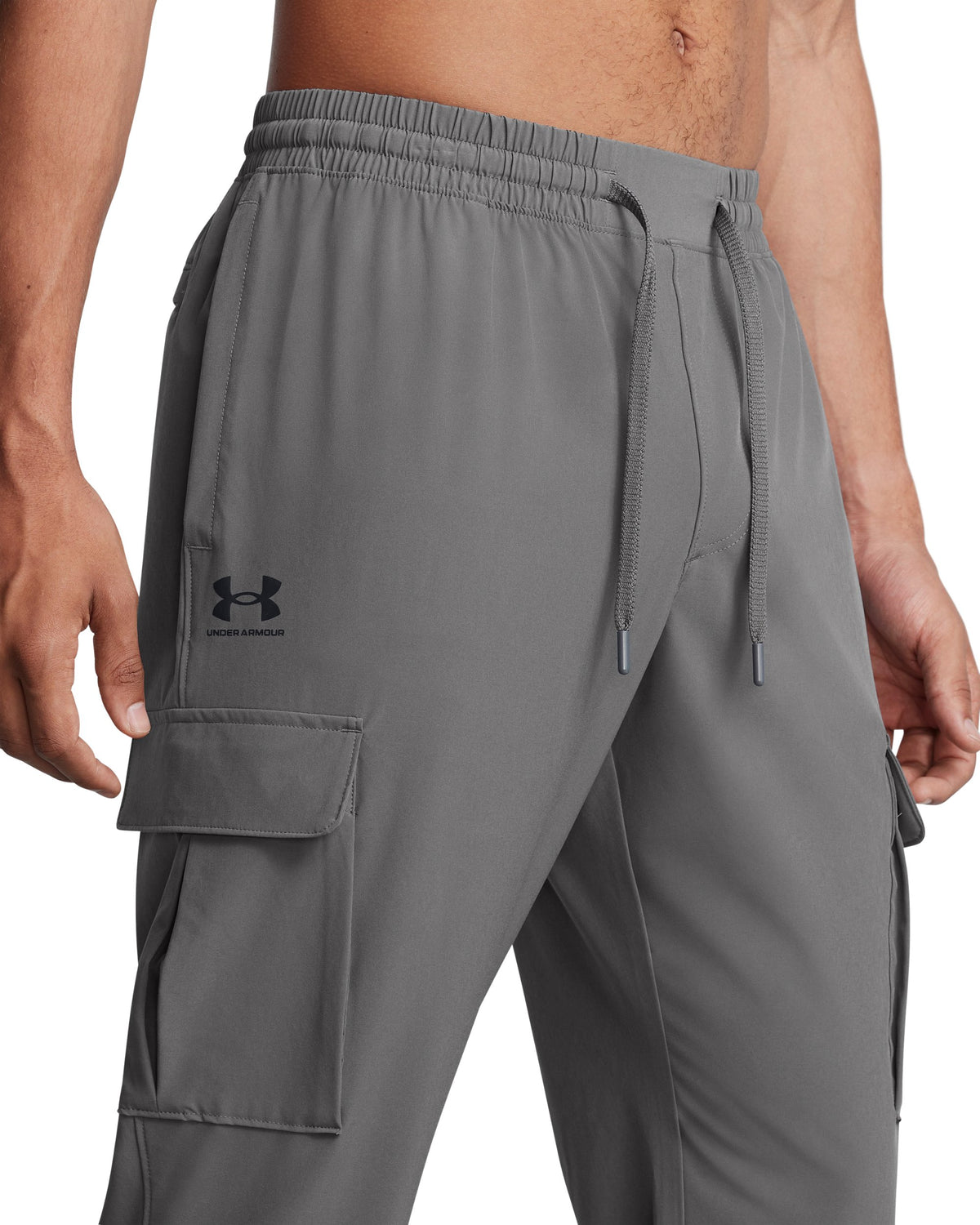 UA Vibe Woven Cargo Pants - Castlerock / Black - 025