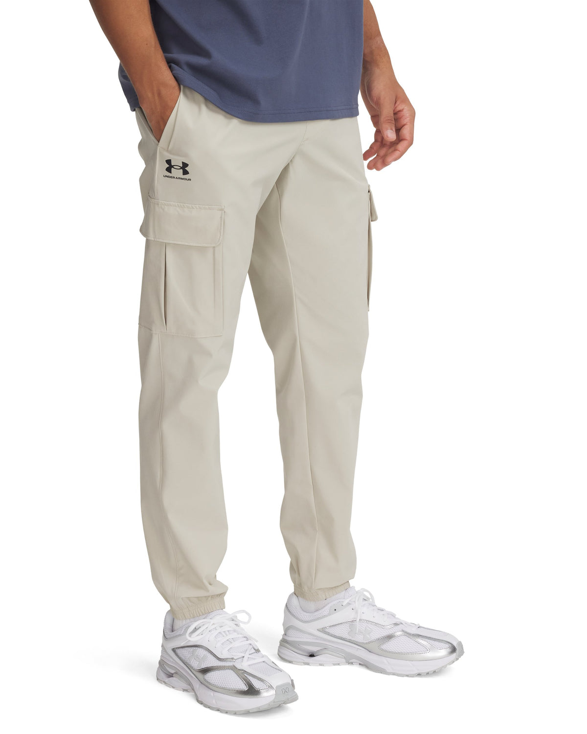 UA Vibe Woven Cargo Pants - Khaki Base / Black - 289