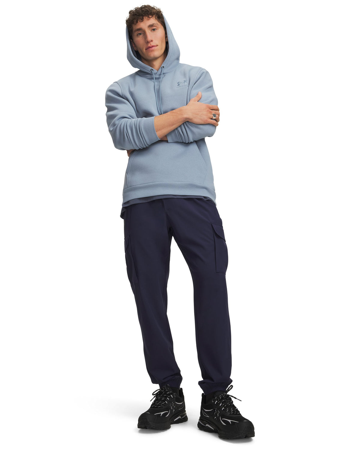 UA Vibe Woven Cargo Pants - Blue / Black - 410