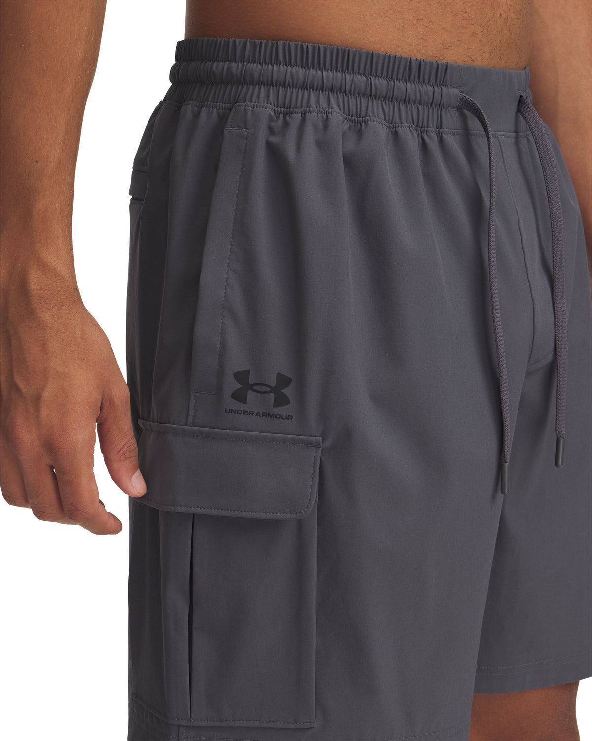 UA Vibe Woven Cargo Short - Castlerock / Black - 025