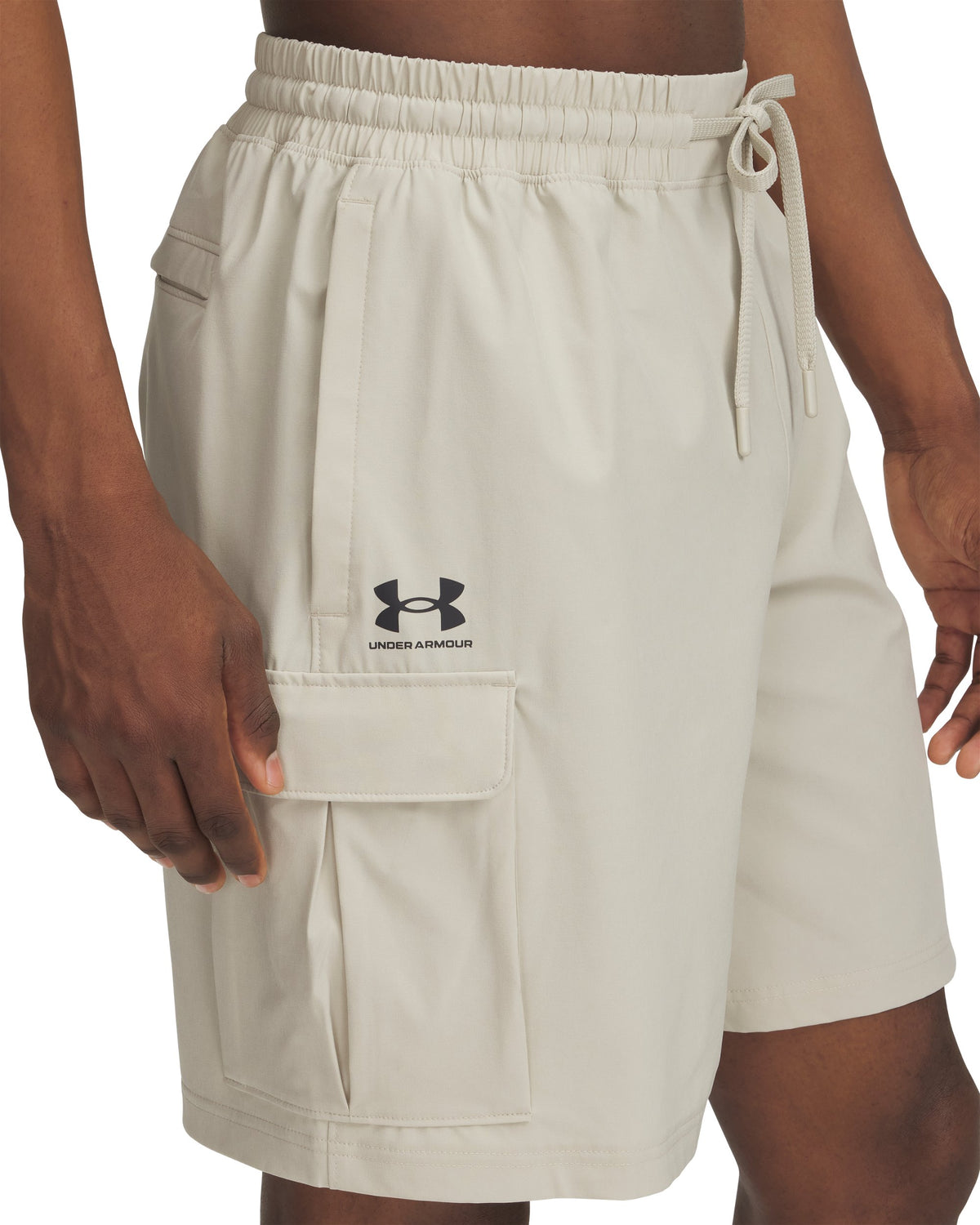 UA Vibe Woven Cargo Short - Khaki Base / Black - 289