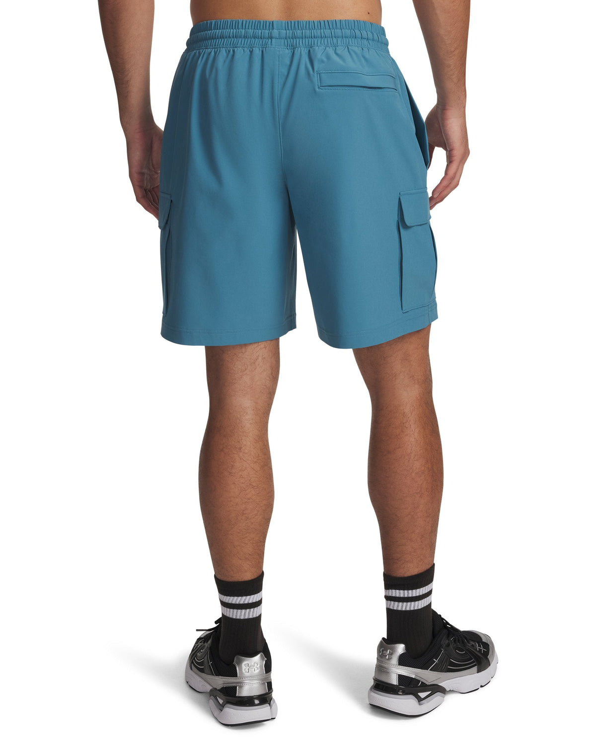 UA Vibe Woven Cargo Short - כחול-אפור / שחור - 466