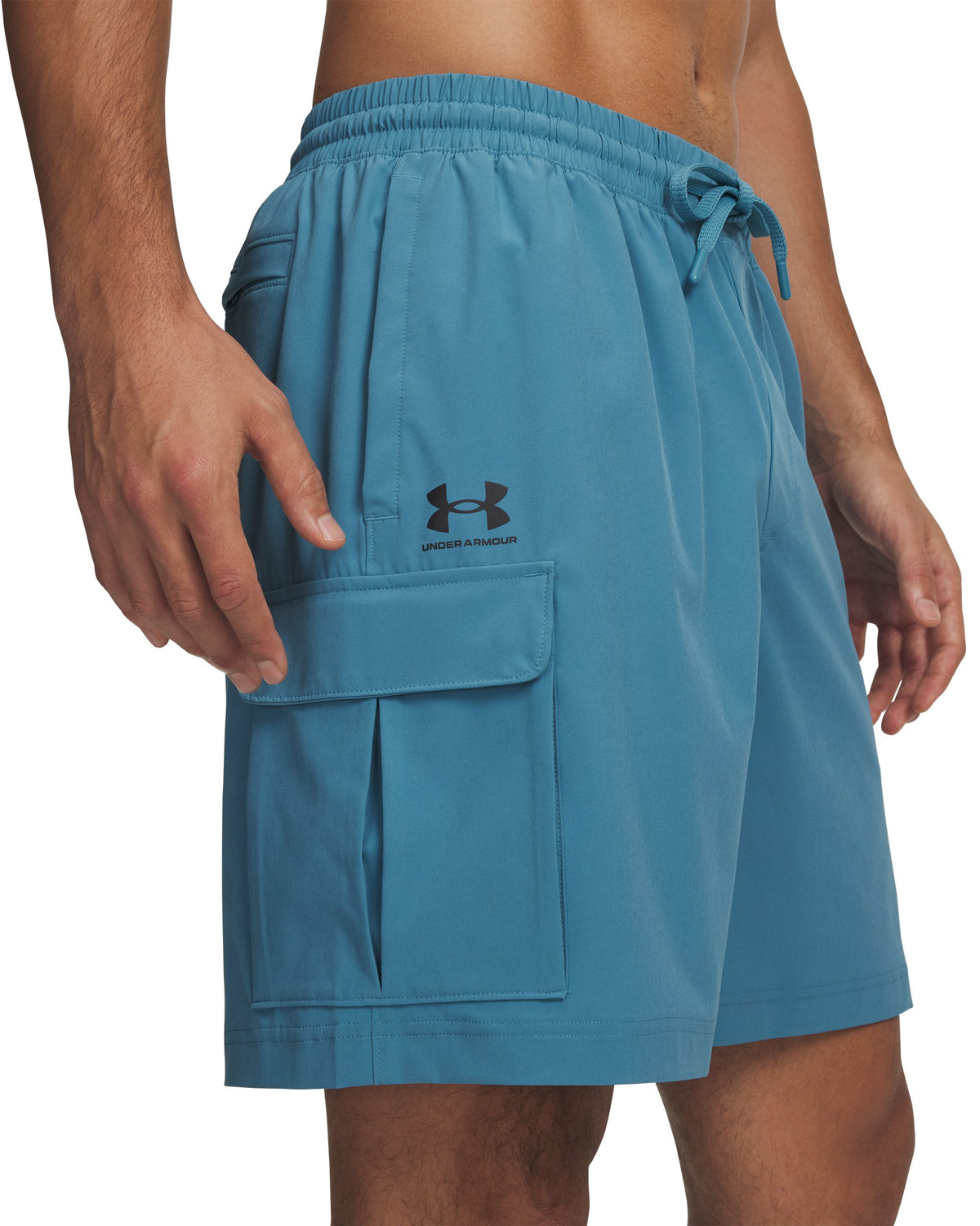 UA Vibe Woven Cargo Short - כחול-אפור / שחור - 466
