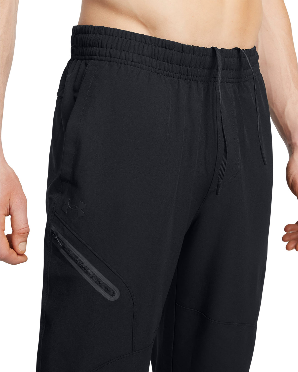 UA Unstoppable Woven Jogger - Black / Black - 001