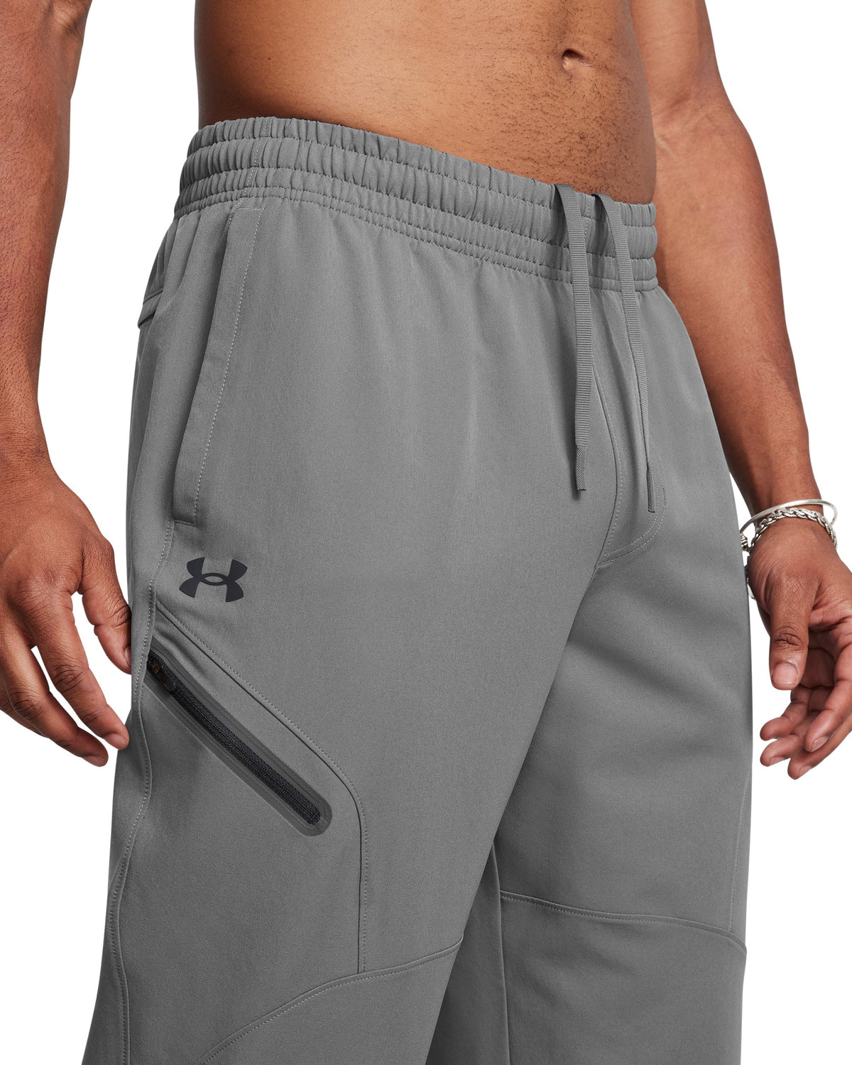 UA Unstoppable Woven Jogger - Castlerock / Black - 025