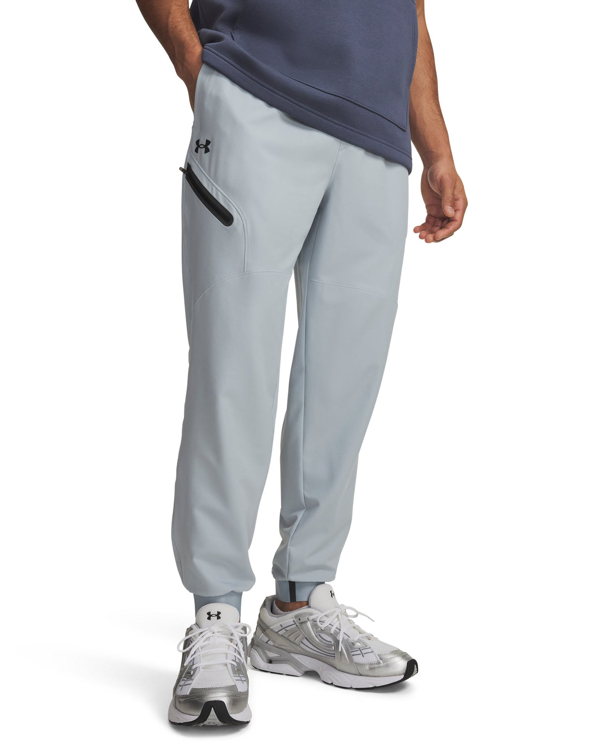 UA Unstoppable Woven Jogger - Gray / Black - 034