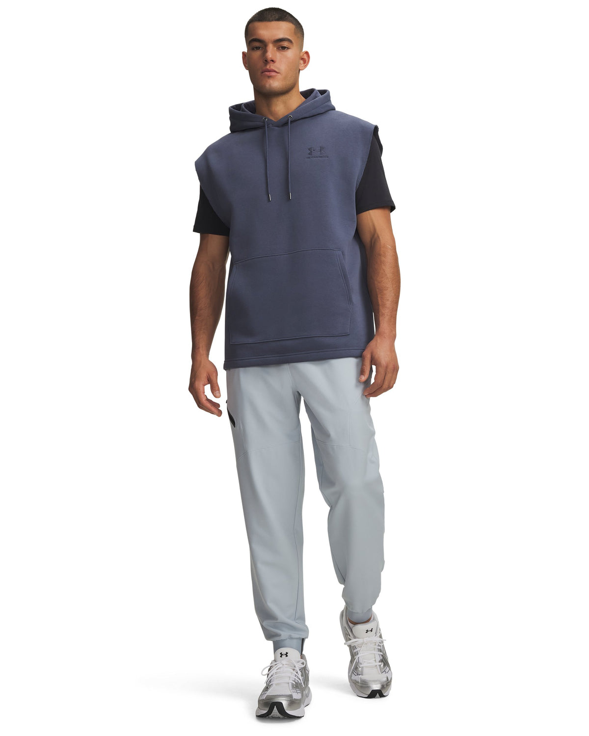 UA Unstoppable Woven Jogger - Gray / Black - 034