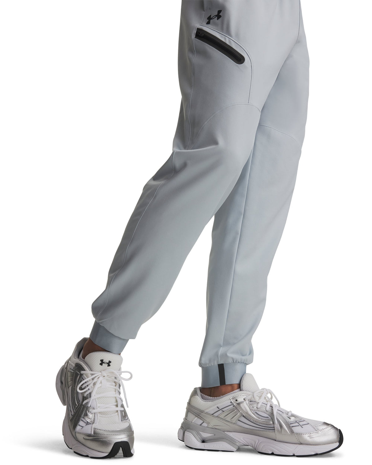 UA Unstoppable Woven Jogger - Gray / Black - 034