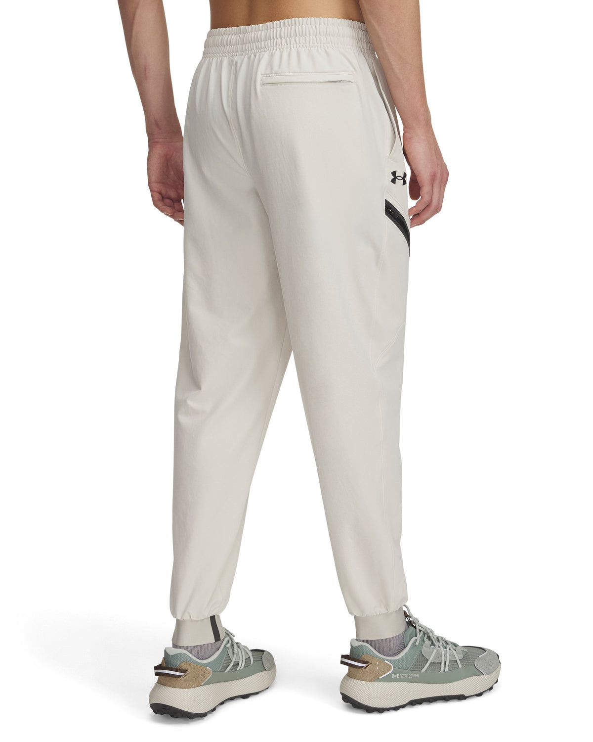 UA Unstoppable Woven Jogger - Summit White / Black - 110