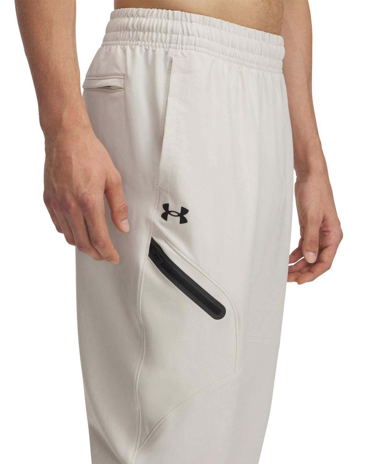 UA Unstoppable Woven Jogger - Summit White / Black - 110