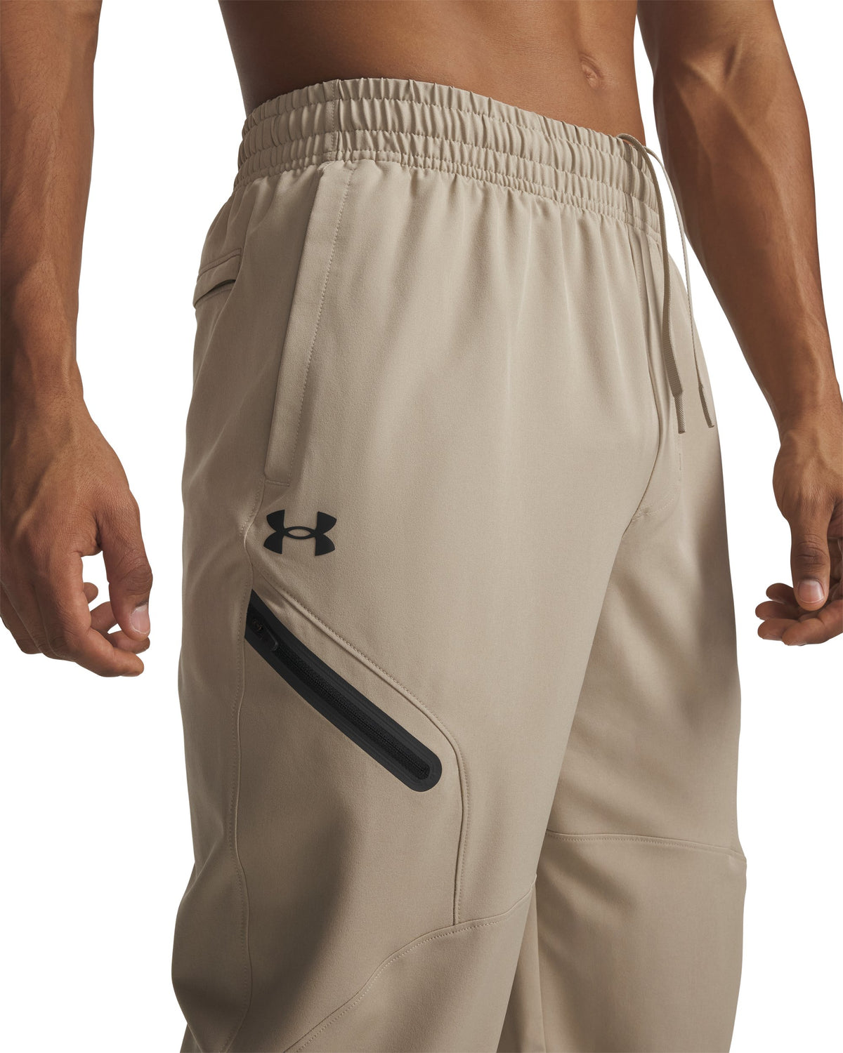 UA Unstoppable Woven Jogger - City Khaki / Black - 299