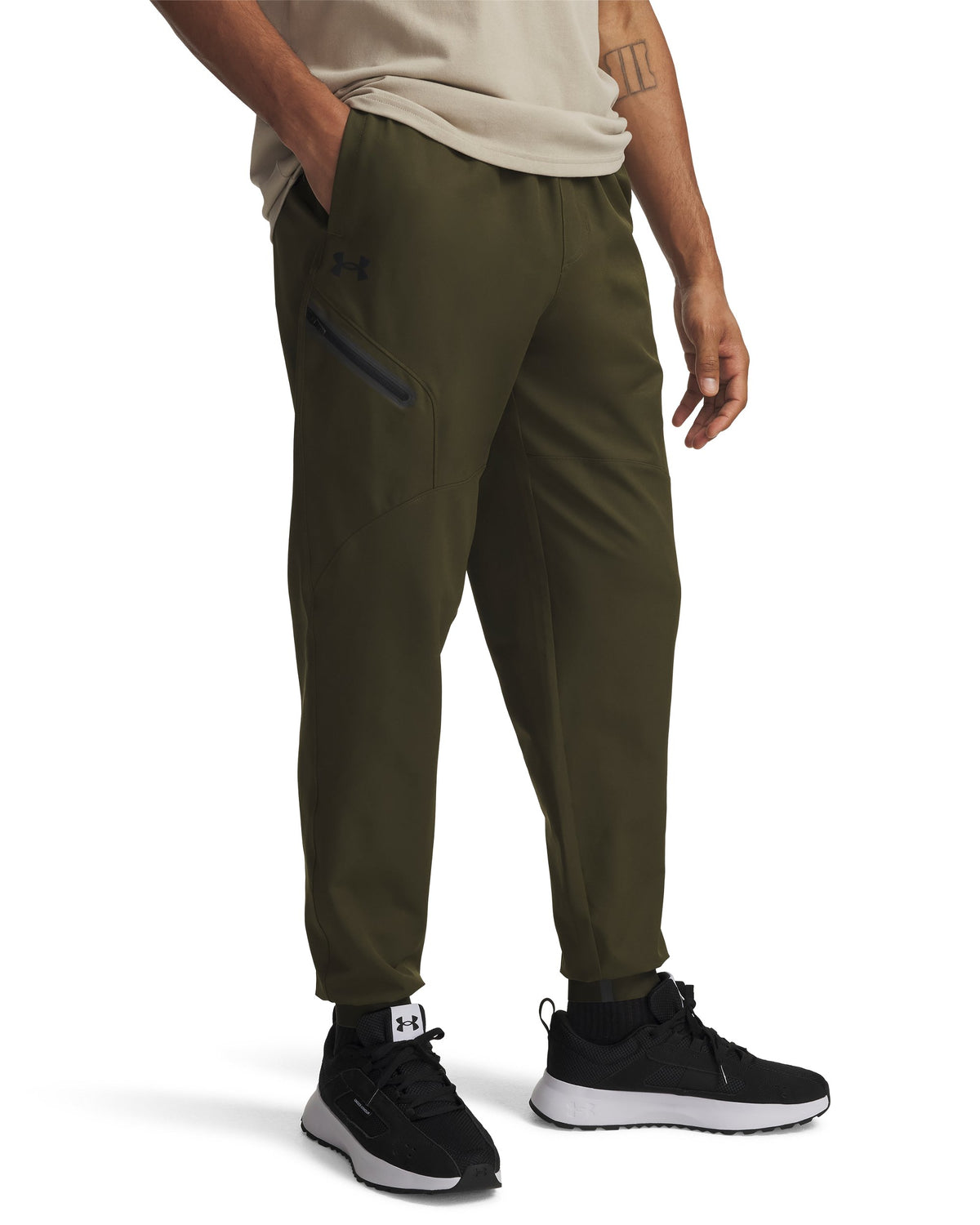UA Unstoppable Woven Jogger - Expedition Green / Black - 308