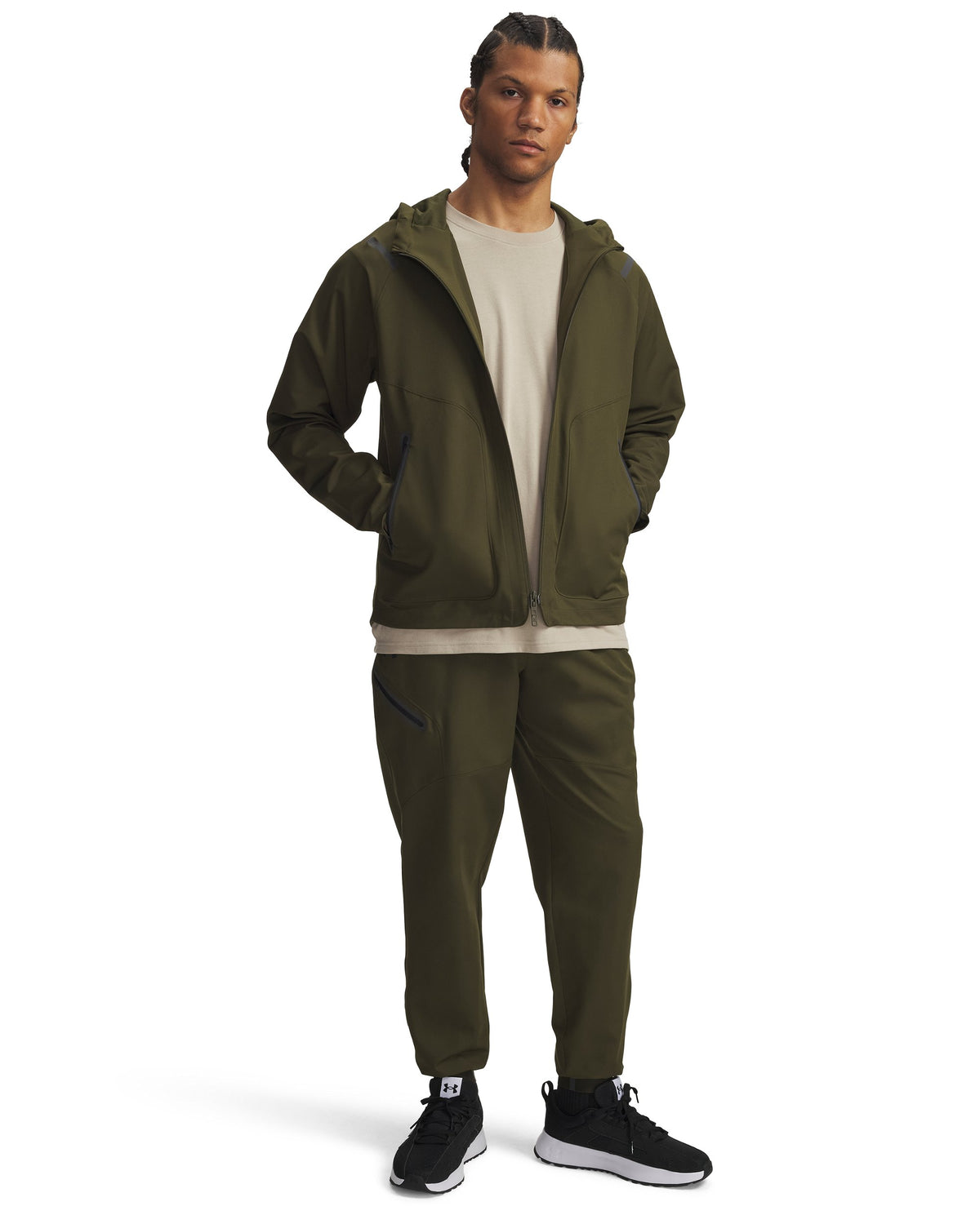 UA Unstoppable Woven Jogger - Expedition Green / Black - 308
