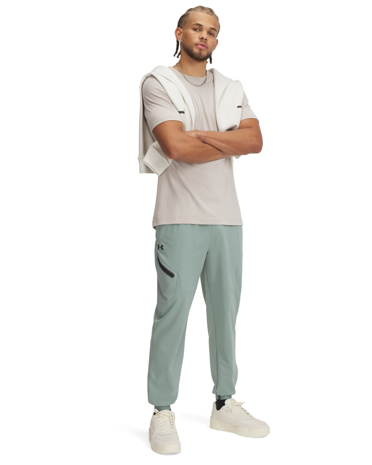 UA Unstoppable Woven Jogger - ירוק / שחור - 348