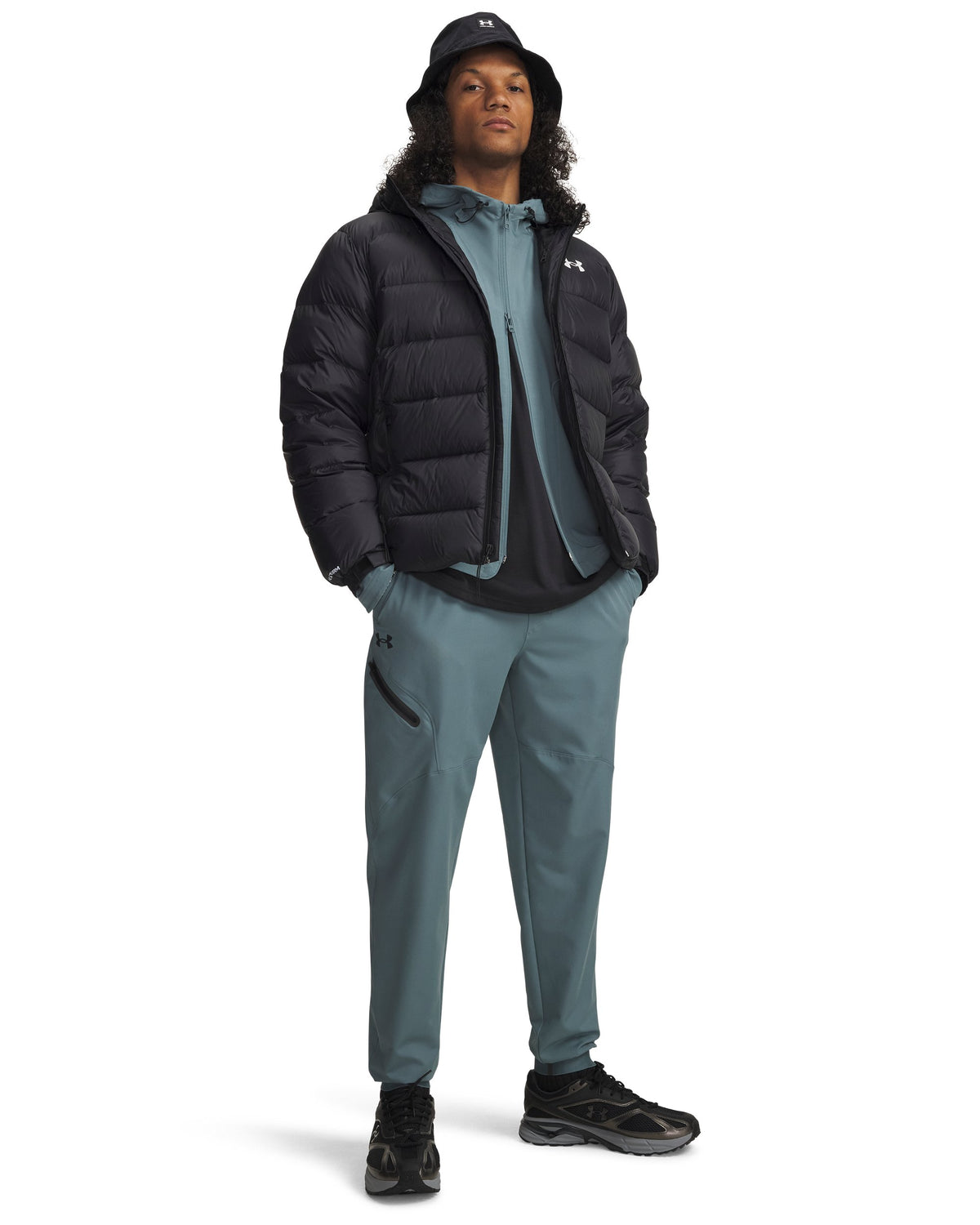 UA Unstoppable Woven Jogger - Blue / Black - 587