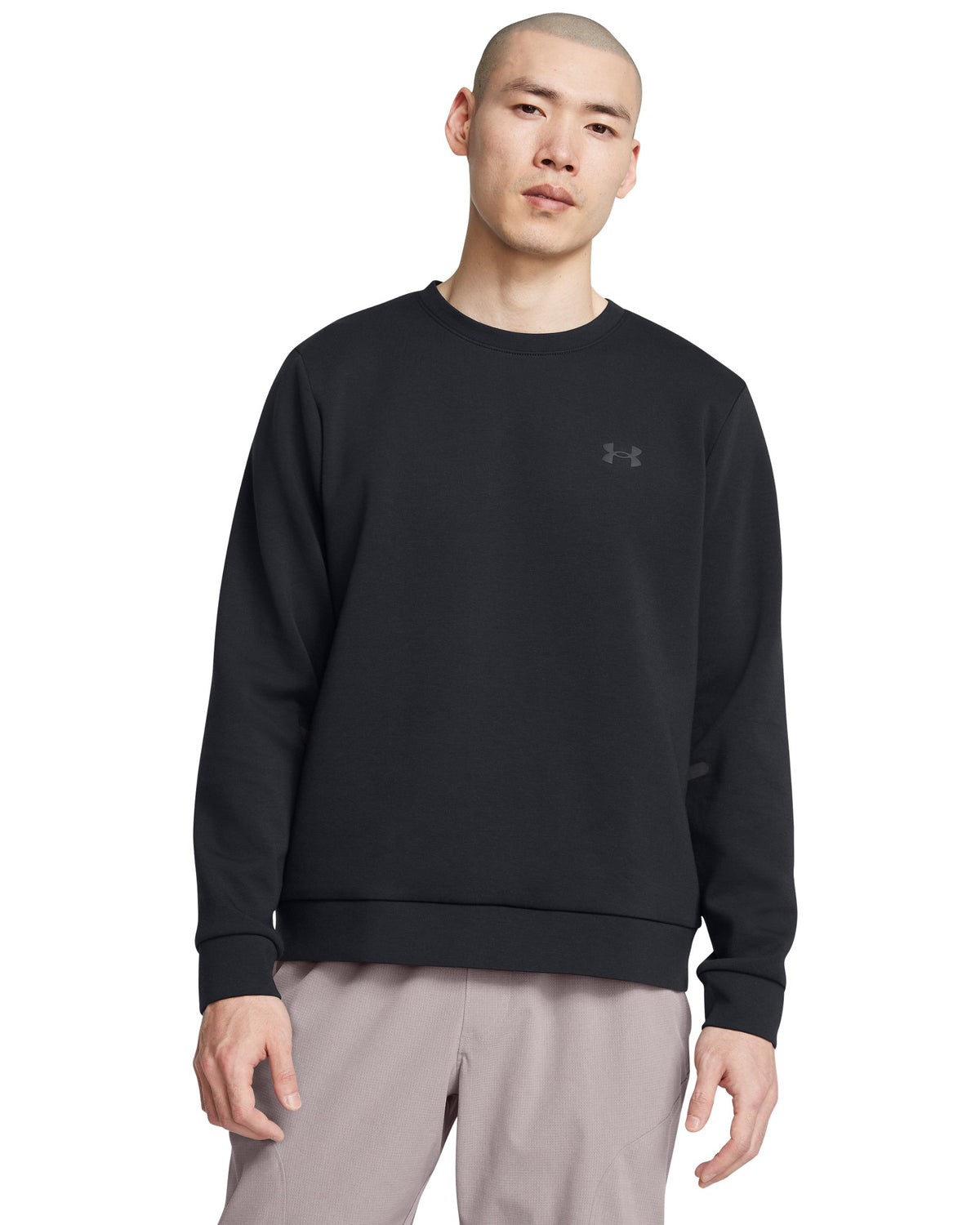 UA Unstoppable Flc Crew EU - Black / Black - 001