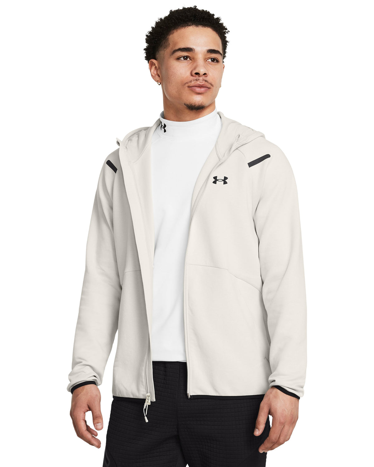 UA Unstoppable Flc FZ HD EU - Summit White / Black - 110