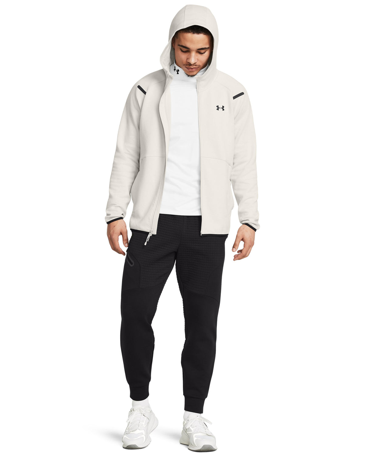 UA Unstoppable Flc FZ HD EU - Summit White / Black - 110