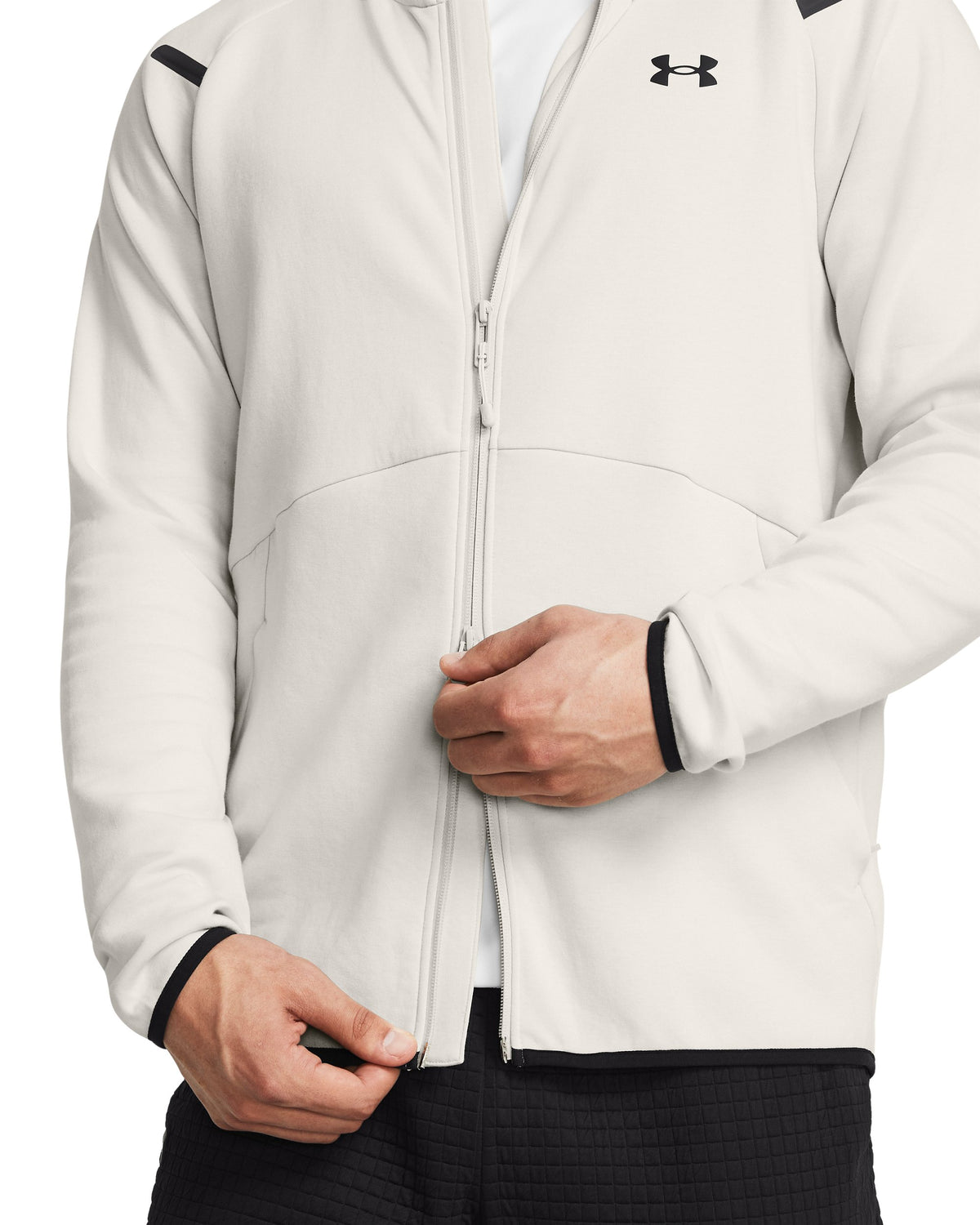 UA Unstoppable Flc FZ HD EU - Summit White / Black - 110