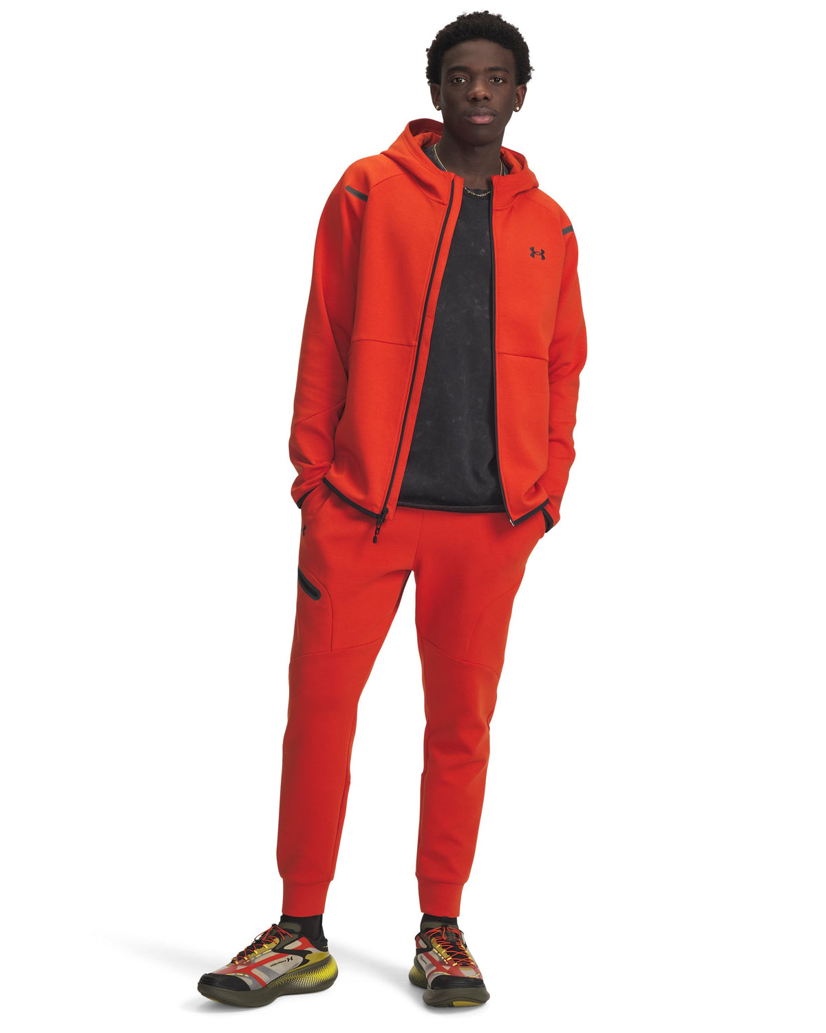 UA Unstoppable Flc Jgr EU - Orange / Black - 842