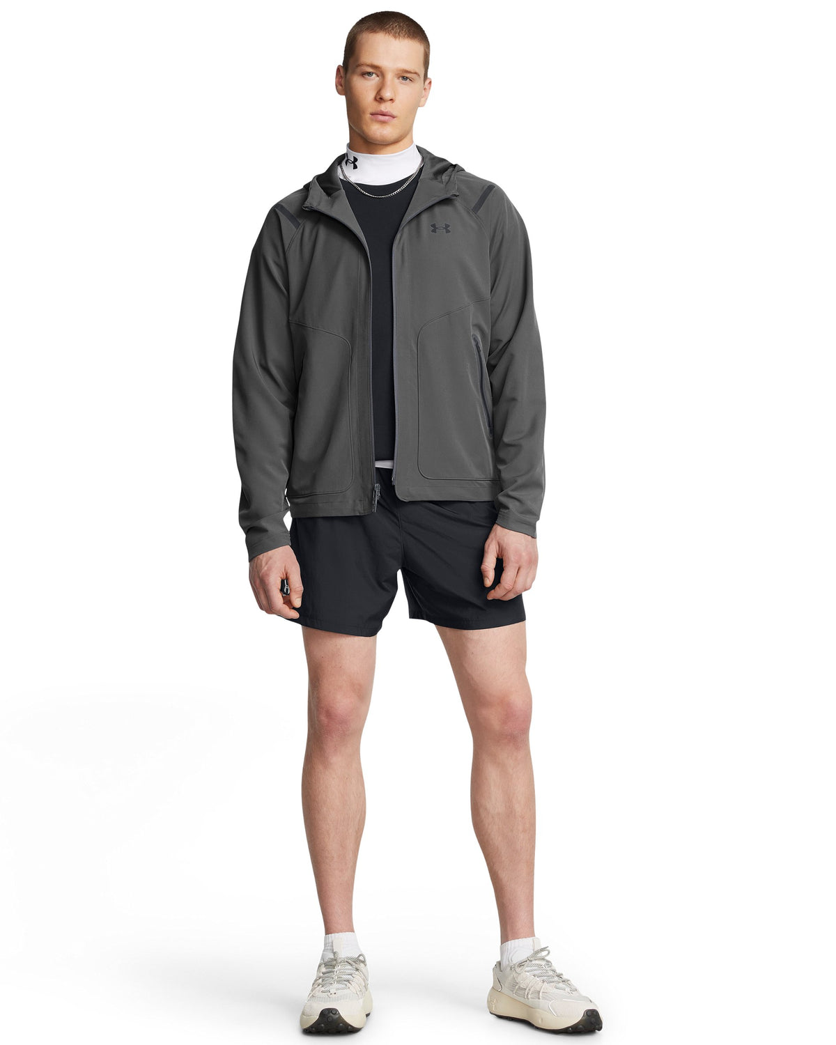 UA Unstoppable Jacket LC - Gray / Black - 025