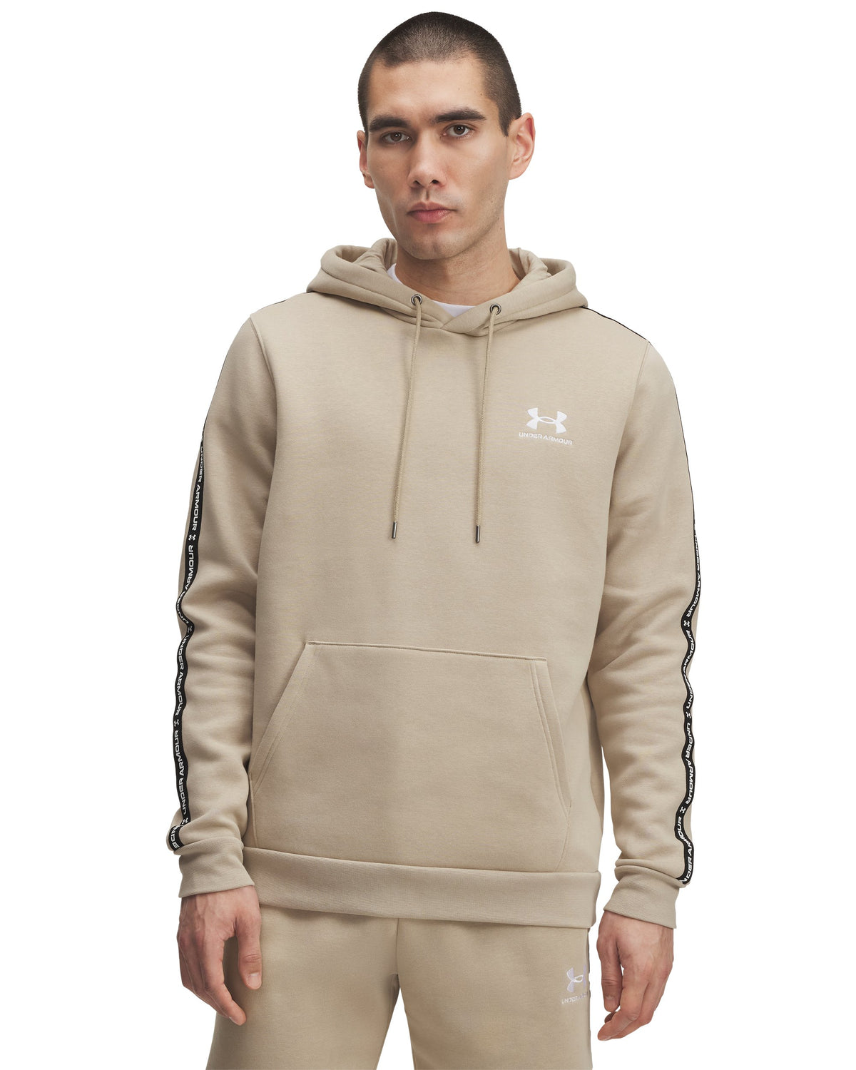 UA Icon Fleece HD Taping - Brown / White - 299