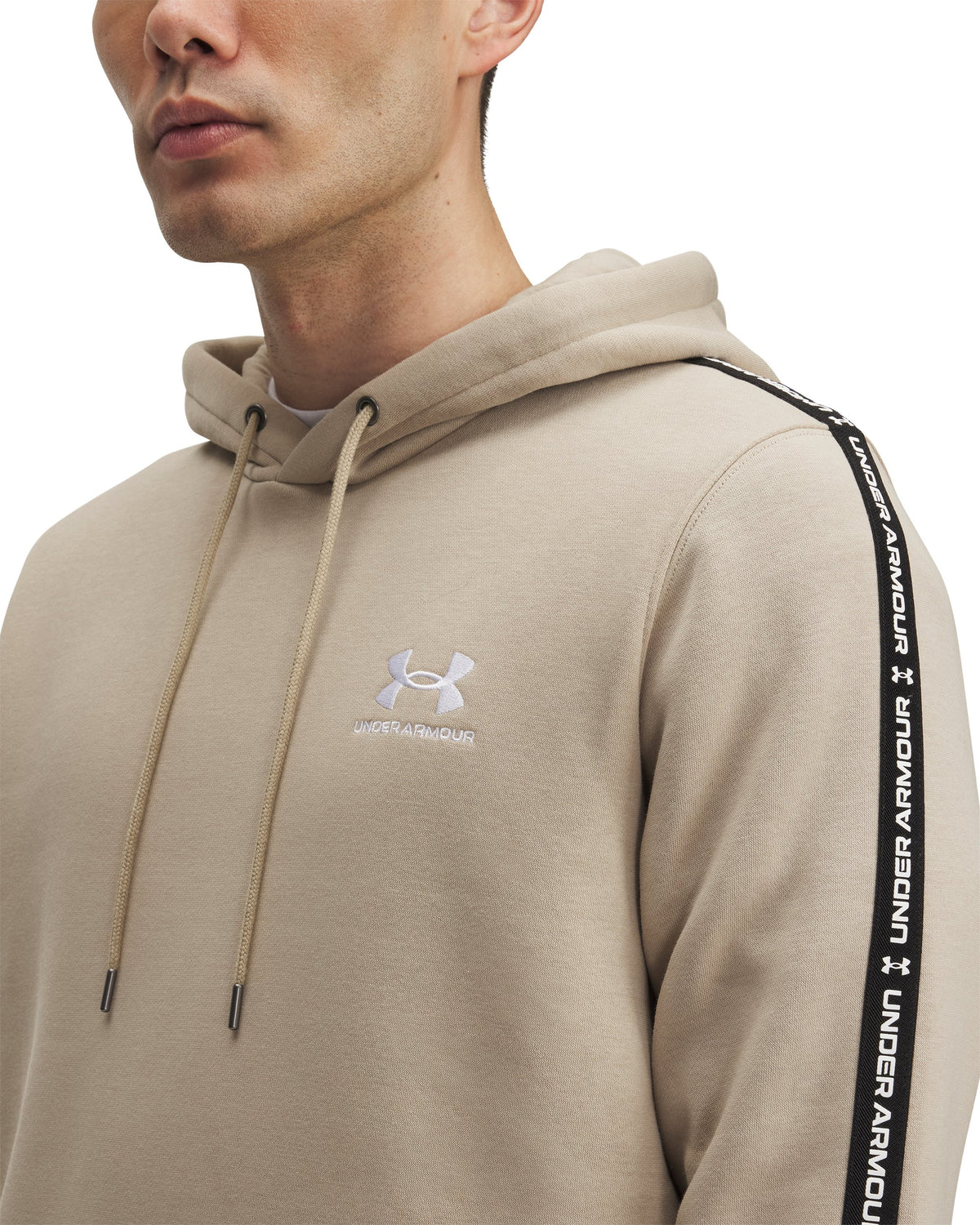 UA Icon Fleece HD Taping - Brown / White - 299