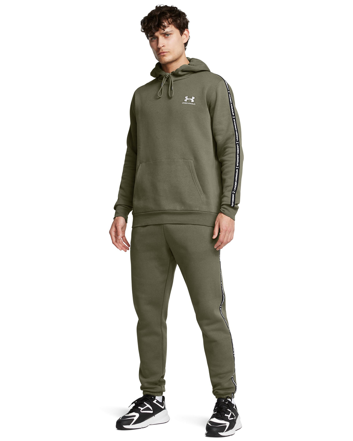 UA Icon Fleece HD Taping - Green / White - 390