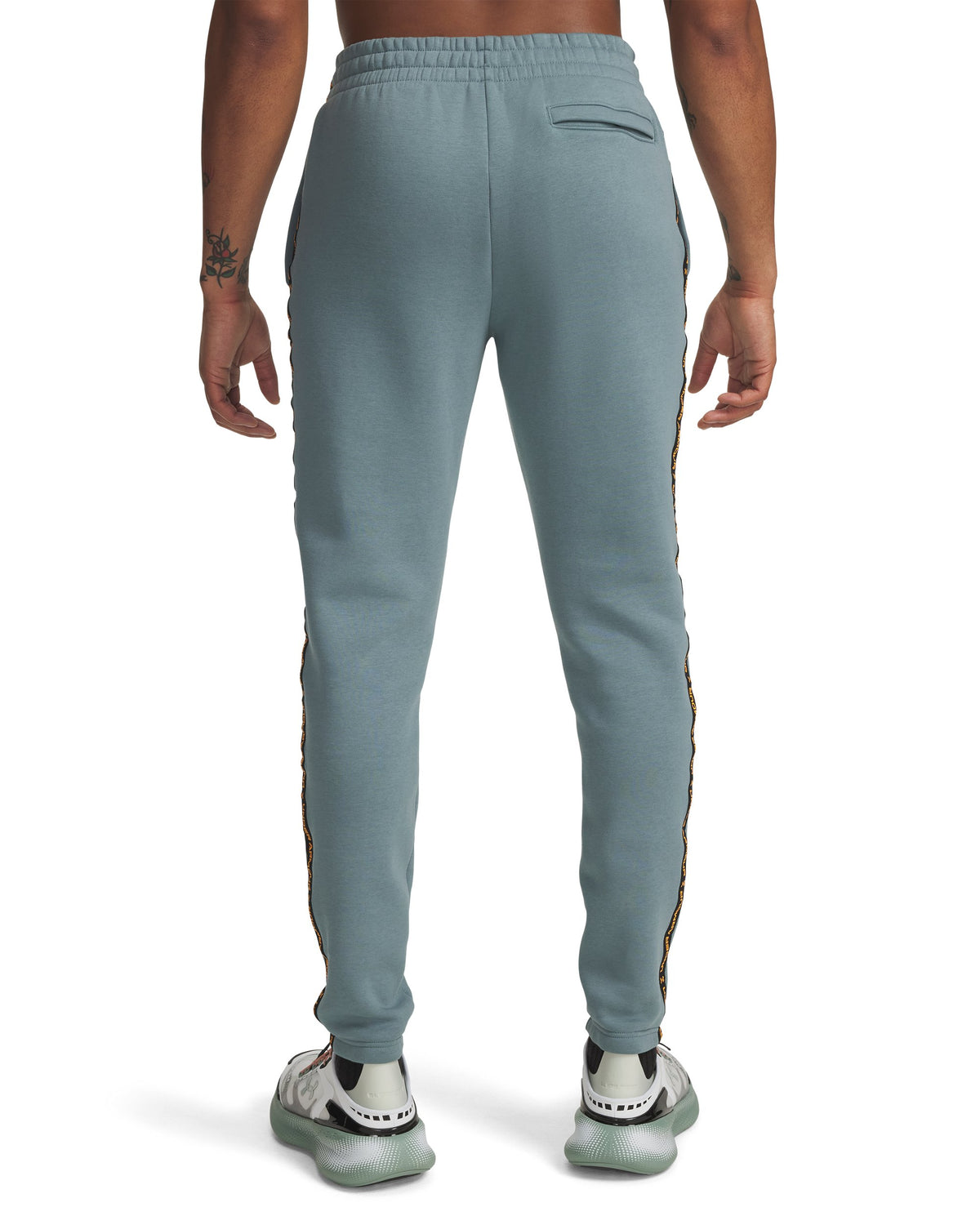 UA Icon Fleece Jgr Taping - Blue / Squad Orange - 587