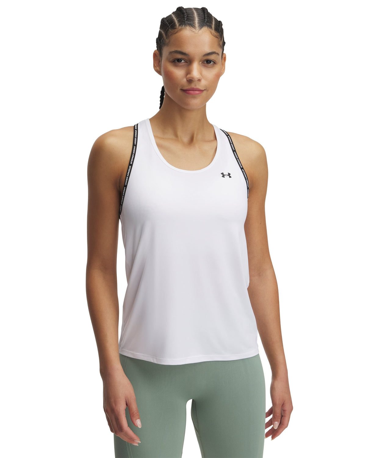 Tech Knockout Tank - White / Black - 100