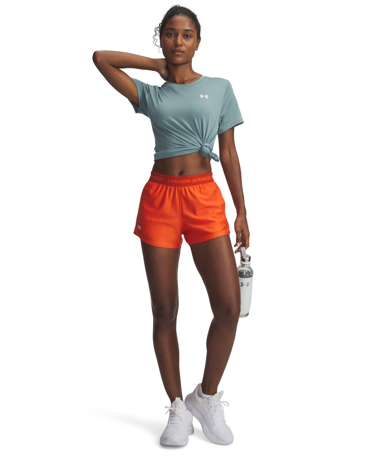 Tech Play Up Shorts - Orange / White - 844