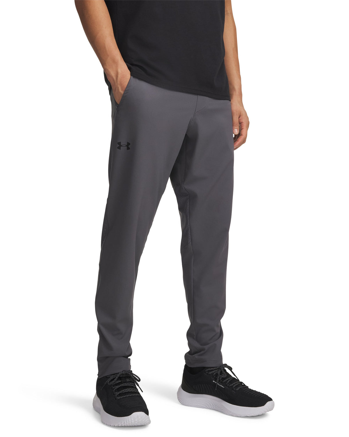 Vanish Woven Tapered Pants - Gray / Black - 025