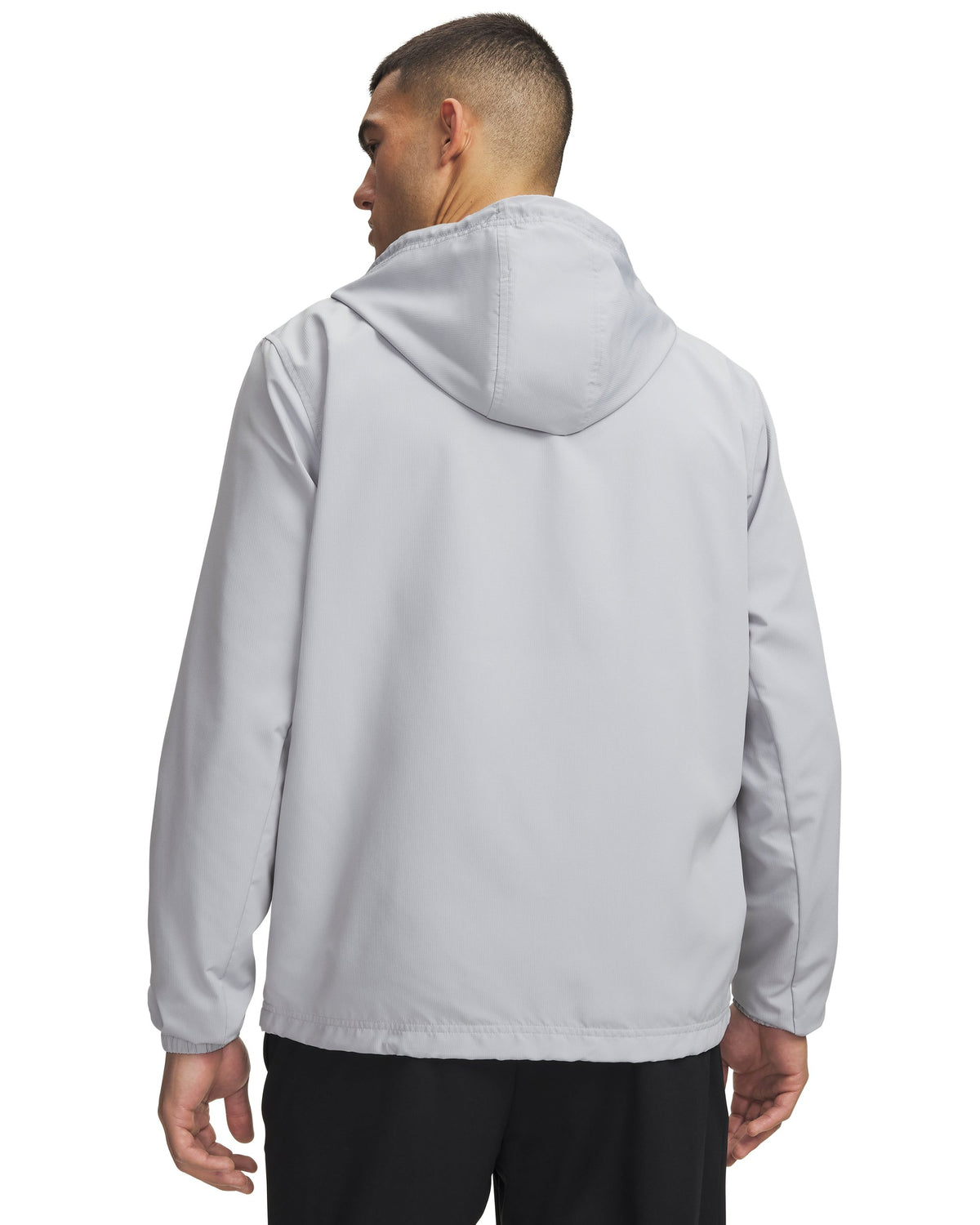 UA Rival Wvn Windbreaker - Mod Gray / Mod Gray / White - 011
