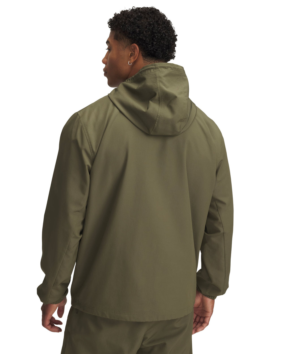 UA Rival Wvn Windbreaker - Marine OD Green / Marine OD Green / Black - 390