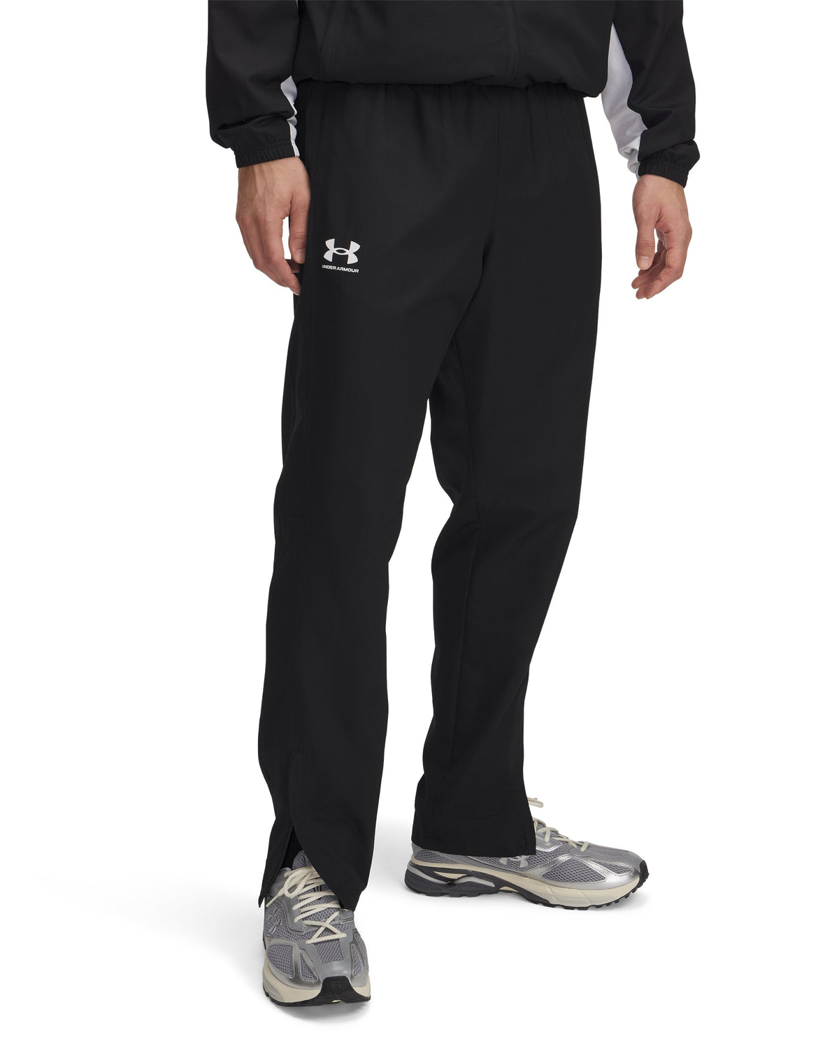 UA Rival Wvn Windbreaker Pnt - Black / White - 001