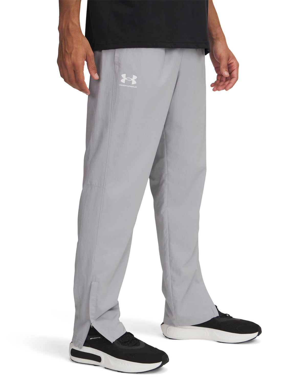 UA Rival Wvn Windbreaker Pnt - Mod Gray / Mod Gray / White - 011