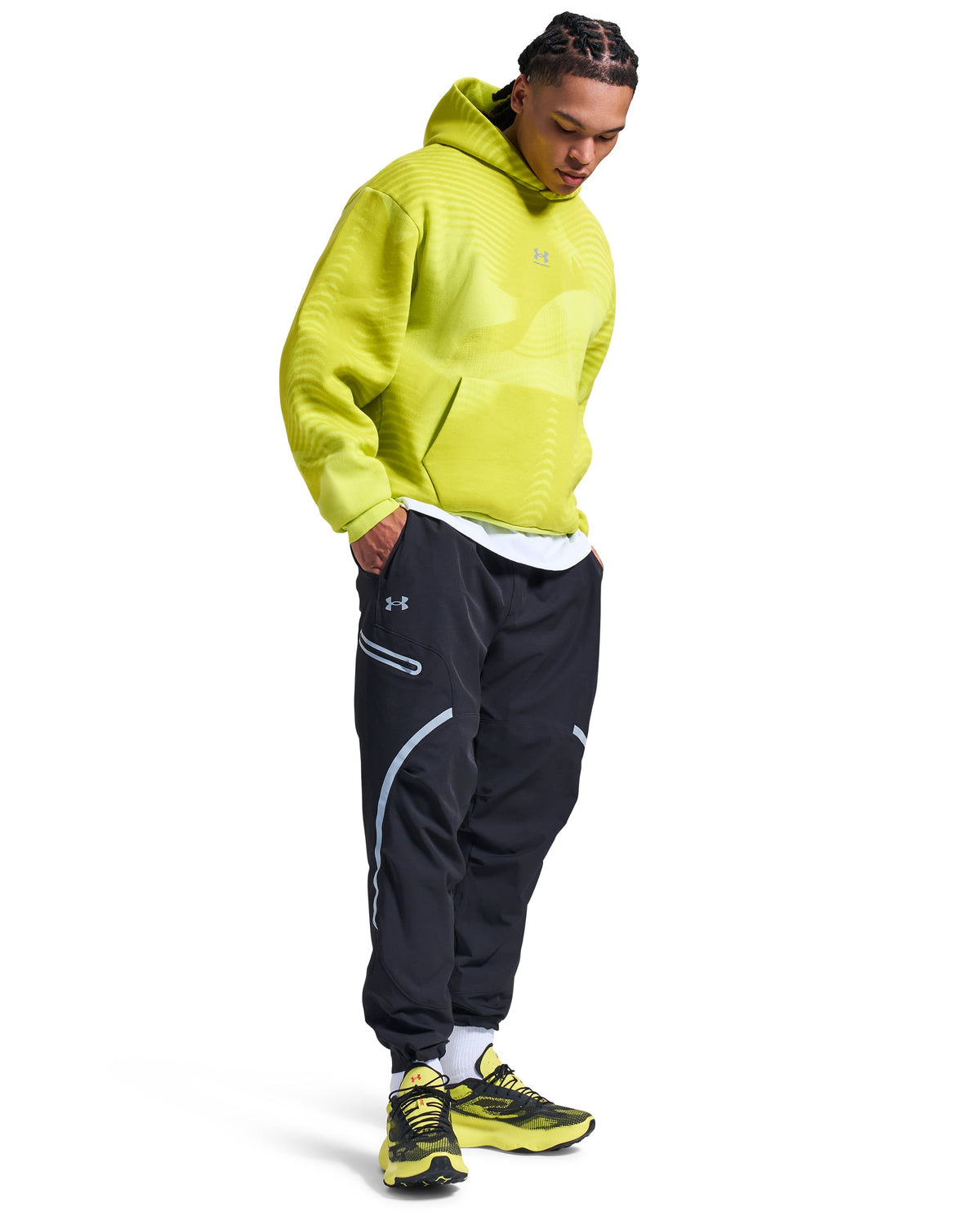 UA Unstoppable Cargo Pant - שחור / כסף - 004