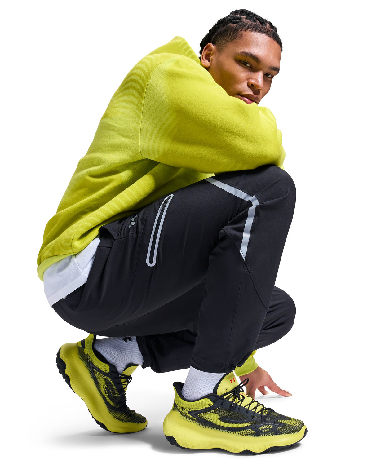 UA Unstoppable Cargo Pant - שחור / כסף - 004